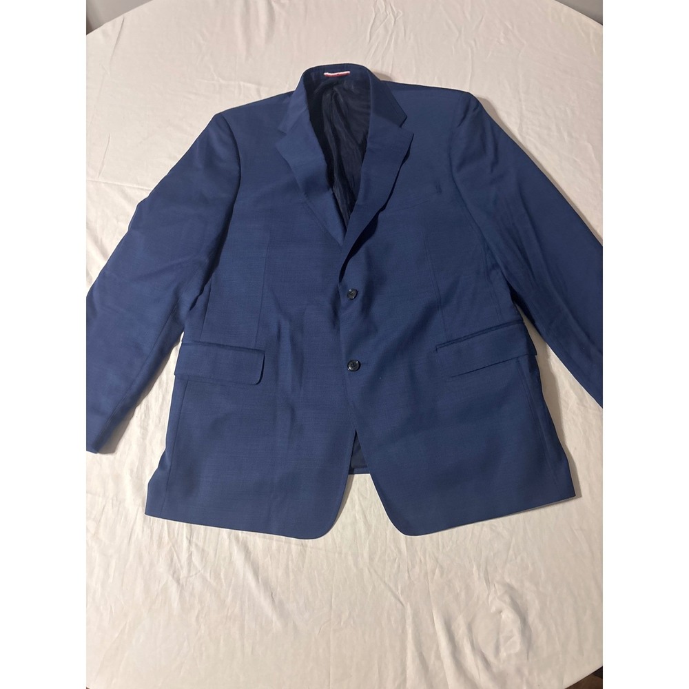 Tommy Hilfiger Blazer Mens 46L Blue 2-Button Notch Lapel‎ Sport Coat